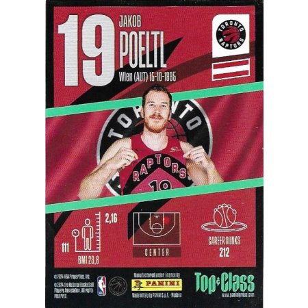 2023-24 PANINI NBA Top Class - #171 - Jakob Pöltl - Toronto Raptors - Max Power